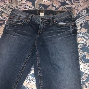 Silver Boot Cut Jeans